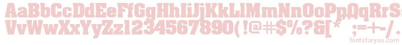 Aardv Font – Pink Fonts on White Background