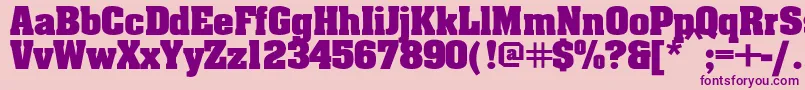 Aardv Font – Purple Fonts on Pink Background