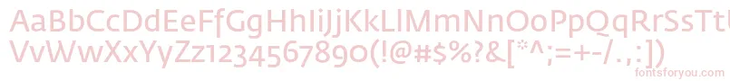 FedrasansproNormal Font – Pink Fonts on White Background