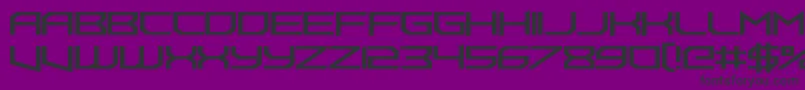 FoughtknightUppercut Font – Black Fonts on Purple Background