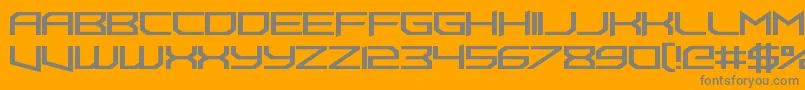 FoughtknightUppercut Font – Gray Fonts on Orange Background