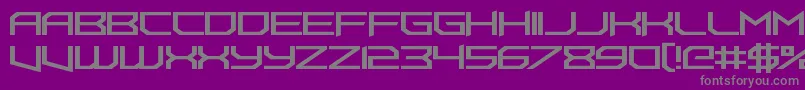 FoughtknightUppercut Font – Gray Fonts on Purple Background