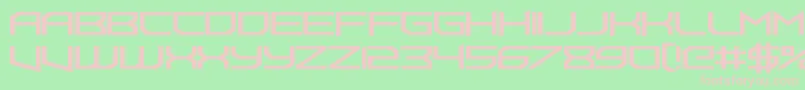 FoughtknightUppercut Font – Pink Fonts on Green Background