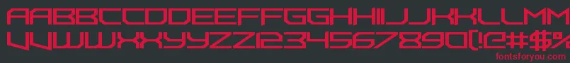 FoughtknightUppercut Font – Red Fonts on Black Background