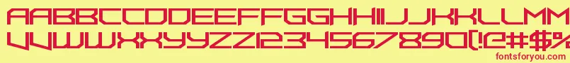Police FoughtknightUppercut – polices rouges sur fond jaune