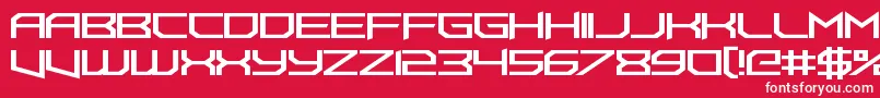 FoughtknightUppercut Font – White Fonts on Red Background