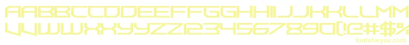 Więcej informacji o czcionce FoughtknightUppercut Czcionka FoughtknightUppercut – żółte czcionki