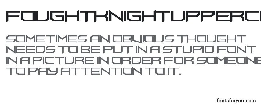 FoughtknightUppercut Font