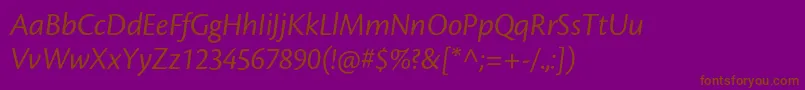 Lisätietoja CronosproDispit-fontista CronosproDispit-fontti – ruskeat fontit violetilla taustalla