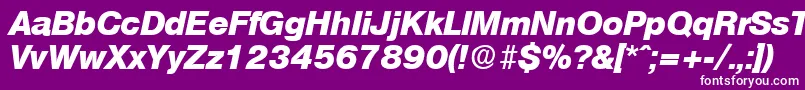OlympiaExtraboldita Font – White Fonts on Purple Background