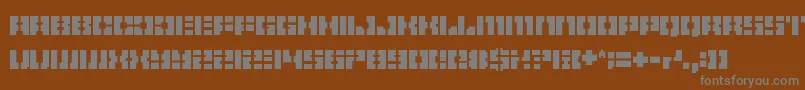 Pelode Font – Gray Fonts on Brown Background