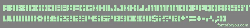 Pelode Font – Green Fonts on Gray Background