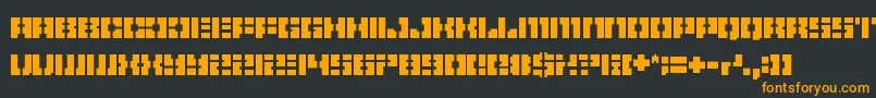 Pelode Font – Orange Fonts on Black Background