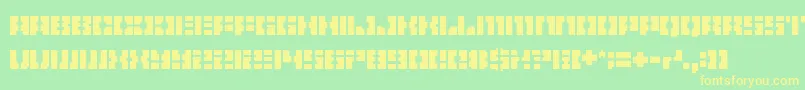 Pelode Font – Yellow Fonts on Green Background