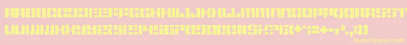 Pelode Font – Yellow Fonts on Pink Background