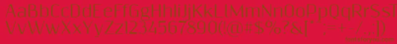 En savoir plus sur la police Resagnicto Police Resagnicto – polices brunes sur fond rouge