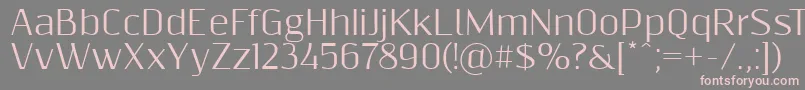 Resagnicto Font – Pink Fonts on Gray Background