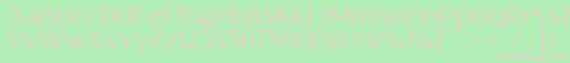 Resagnicto Font – Pink Fonts on Green Background