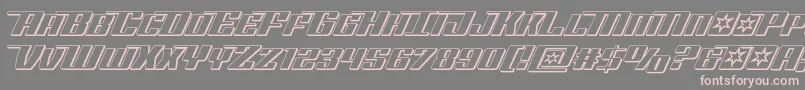 Rocketpop3D Font – Pink Fonts on Gray Background