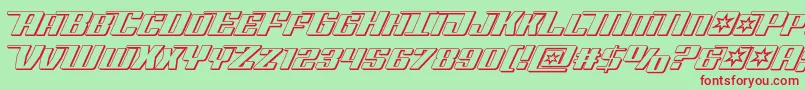 Rocketpop3D Font – Red Fonts on Green Background