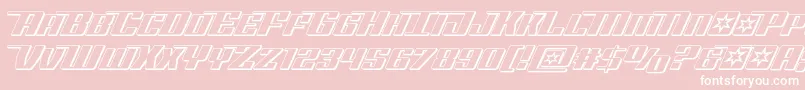 Rocketpop3D Font – White Fonts on Pink Background