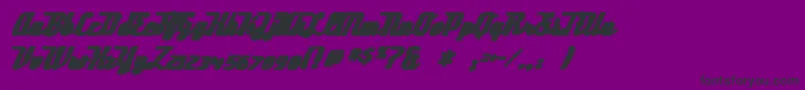 Deftonestylusink Font – Black Fonts on Purple Background