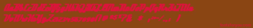 Deftonestylusink Font – Red Fonts on Brown Background