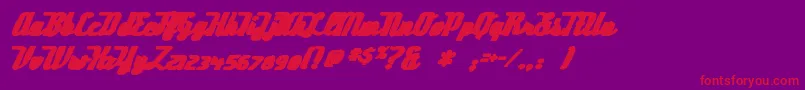 fuente Deftonestylusink – Fuentes Rojas Sobre Fondo Morado