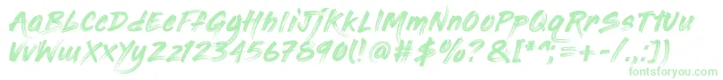 PaintingWithChocolate Font – Green Fonts on White Background