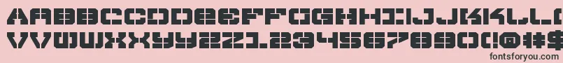 VyperBoldExpanded Font – Black Fonts on Pink Background