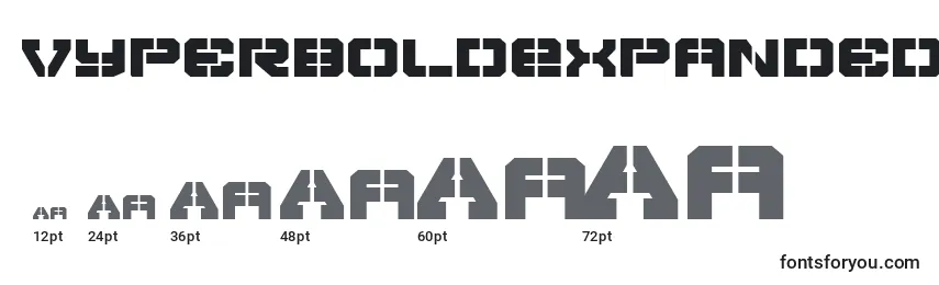 VyperBoldExpanded Font Sizes