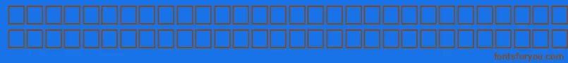 EgyptoheavyRegular Font – Brown Fonts on Blue Background