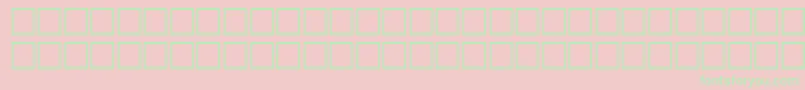 Fonte EgyptoheavyRegular – fontes verdes em um fundo rosa