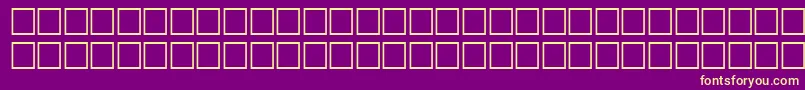 EgyptoheavyRegular-fontti – keltaiset fontit violetilla taustalla