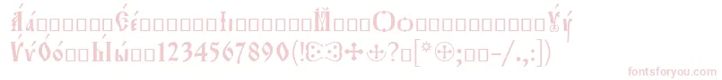 Orthodox.TtEroos Font – Pink Fonts on White Background