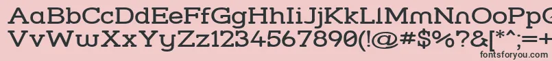 Шрифт Strslw – чёрные шрифты на розовом фоне