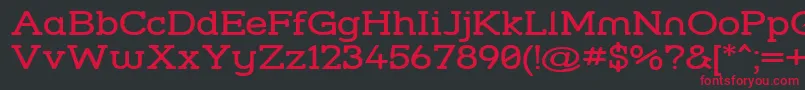 Strslw Font – Red Fonts on Black Background
