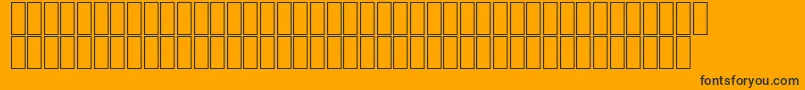 AgaFuratRegular Font – Black Fonts on Orange Background