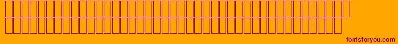 AgaFuratRegular Font – Purple Fonts on Orange Background