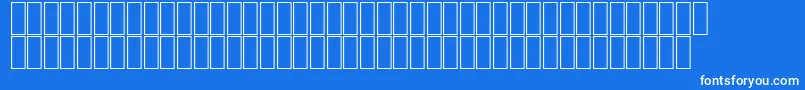 AgaFuratRegular-Schriftart – Weiße Schriften auf blauem Hintergrund