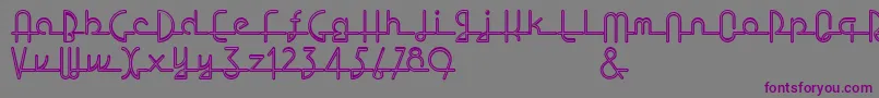 Lostwages Font – Purple Fonts on Gray Background
