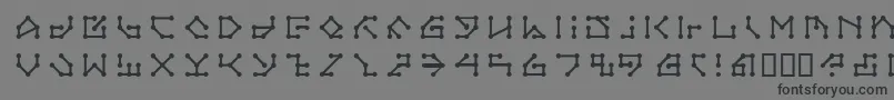 LvdcSecretPassage Font – Black Fonts on Gray Background