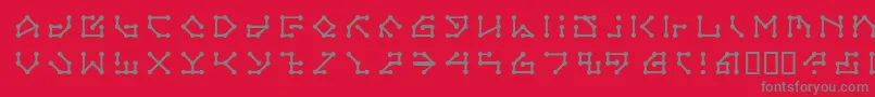 LvdcSecretPassage Font – Gray Fonts on Red Background