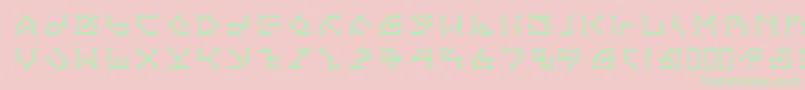 LvdcSecretPassage Font – Green Fonts on Pink Background