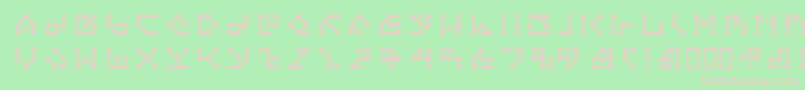 LvdcSecretPassage Font – Pink Fonts on Green Background