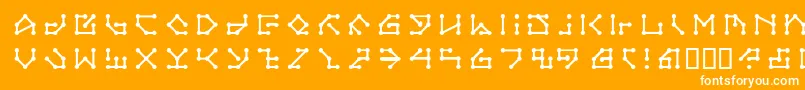 フォントLvdcSecretPassage – オレンジの背景に白い文字