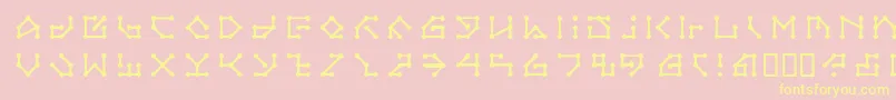 LvdcSecretPassage Font – Yellow Fonts on Pink Background