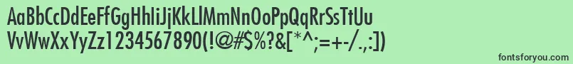 フォントThankYou4 – 緑の背景に黒い文字