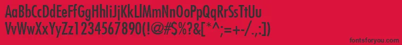 ThankYou4 Font – Black Fonts on Red Background