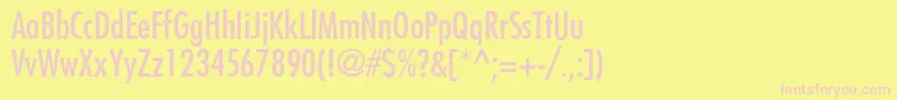 ThankYou4 Font – Pink Fonts on Yellow Background